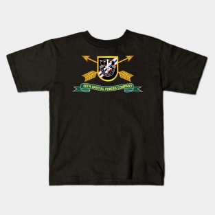 46th Special Forces Company - Flash w Br - Ribbon X 300 Kids T-Shirt